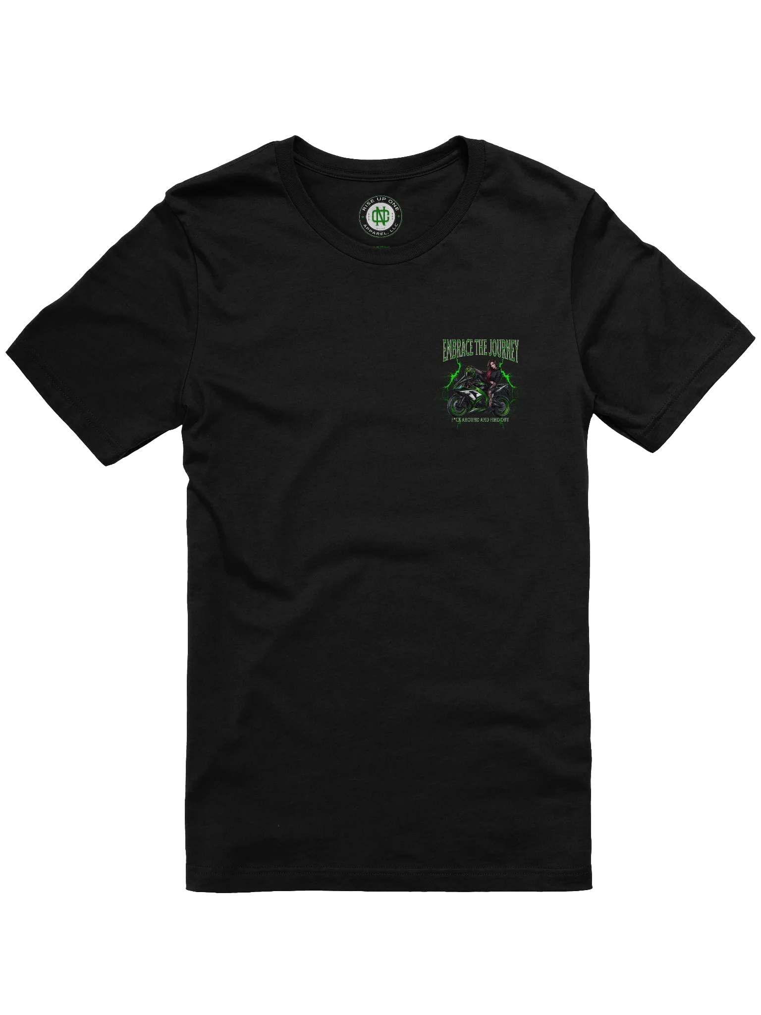 "Embrace The Journey" - Biker Chick - Green Bolt product image (5)