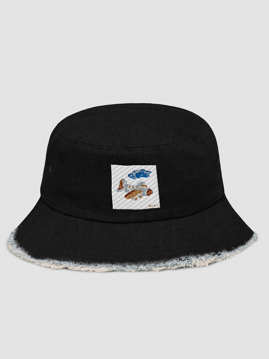 Kid Airplane (Capstone Distressed Denim Bucket Hat) product image (13)