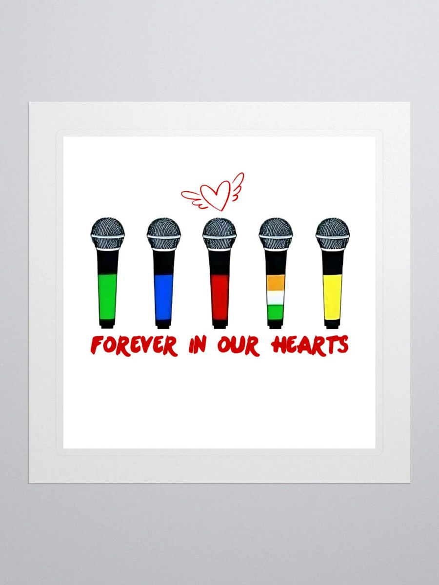 1D Liam Payne Tribute Stickers, 1D Microphone Decal, In Memory of Fan Gift, Laptop Sticker, Water Bottle Decal, 1D Scrapbook product image (1)