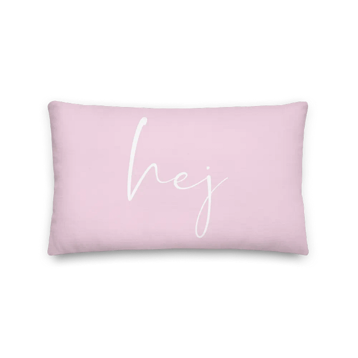 Hej SCANDI COTTAGE - Pink Pillow - HEJ KISSEN MIT TEXT PINK product image (2)