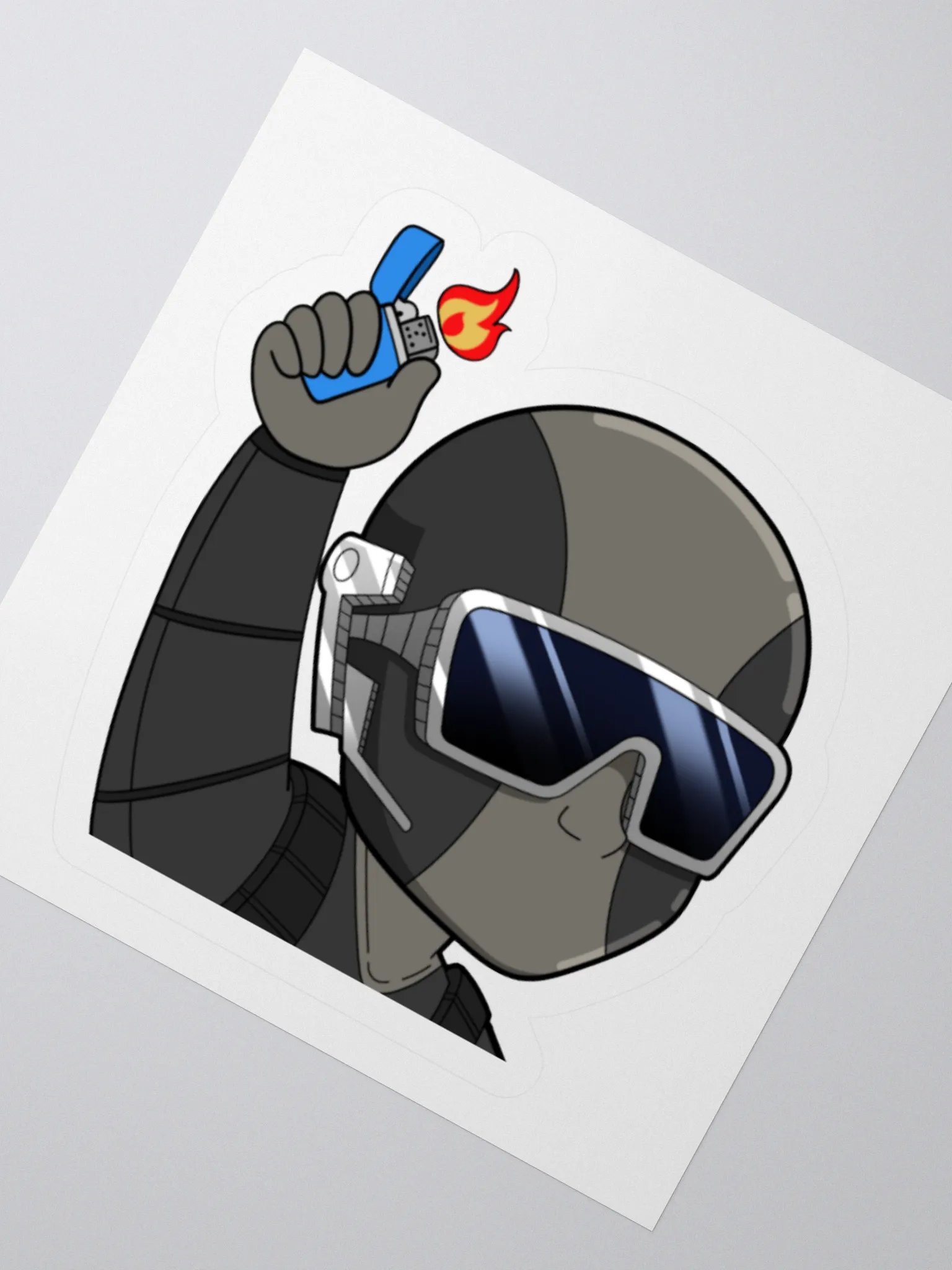 lighter emote Kiss Cut Stickers product image (5)