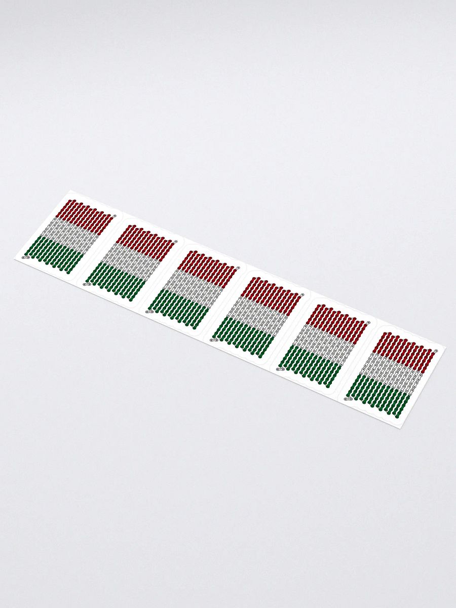 Italy Bike Chain Flag Sticker 6 Pack product image (3)