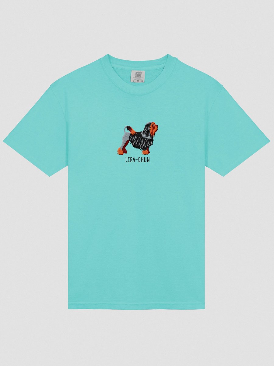 Lerv-Chun T-Shirt(Embroidered) of a Lowchen(Black & Tan) product image (33)