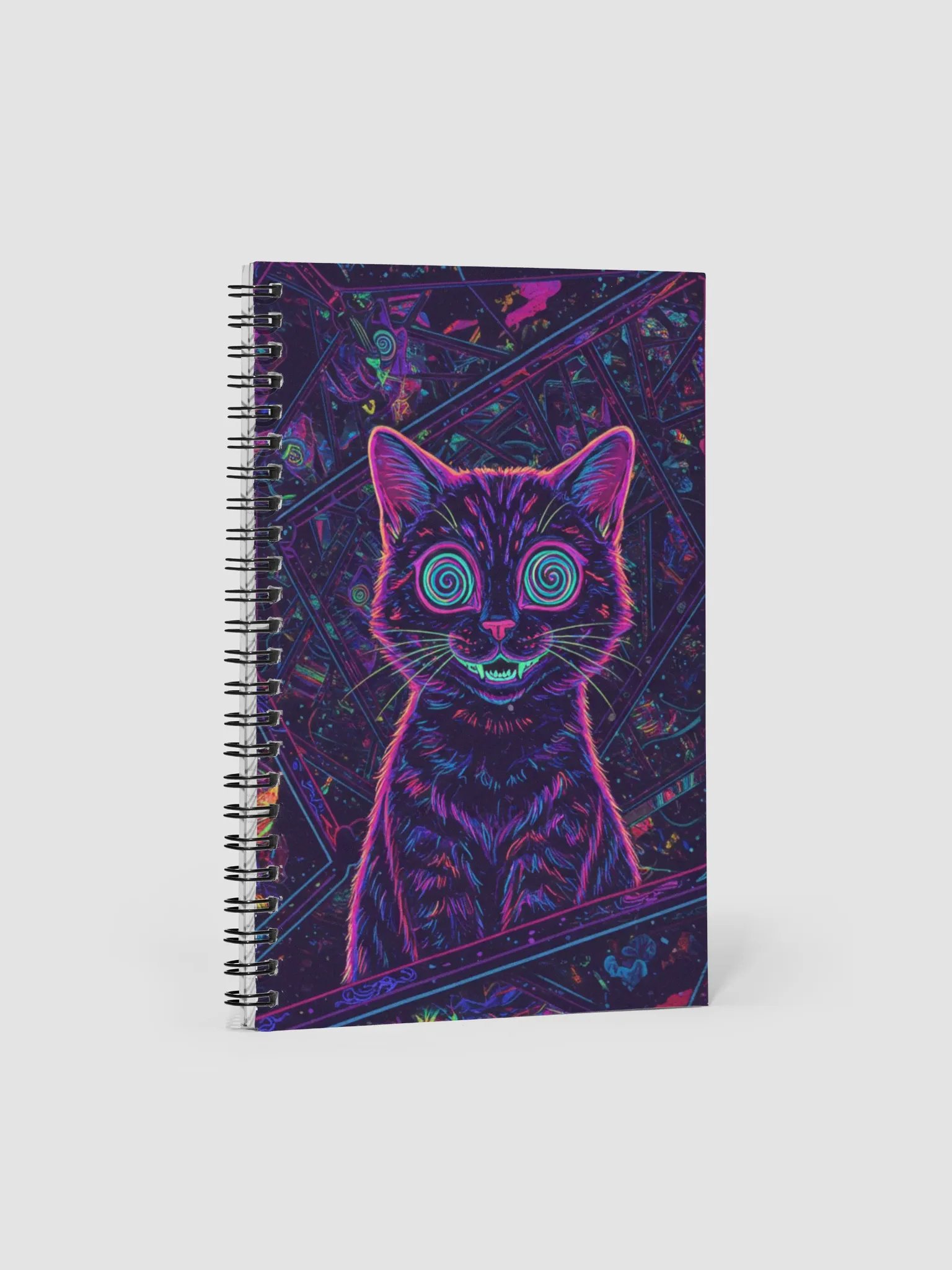 Crazy Kitty Spiral Notebook product image (1)
