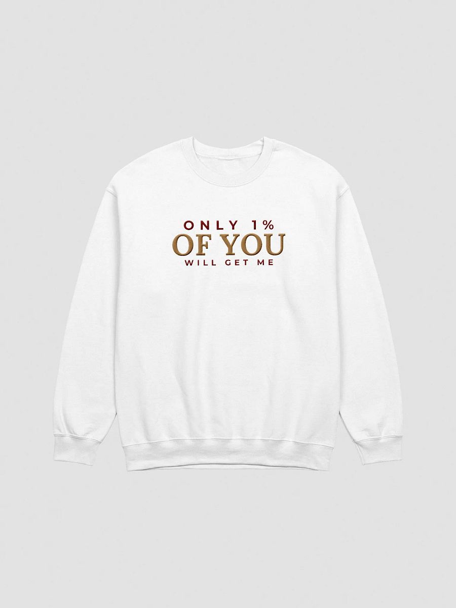 Only 1% Human Design Reflector Embroidered Sweatshirt product image (5)