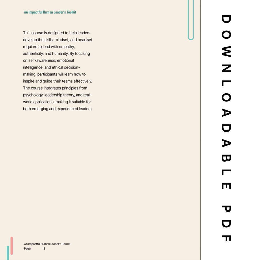 An Impactful Human Leader's Toolkit (PDF) product image (2)