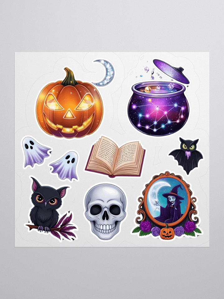 Spooky Halloween Kiss Cut Stickers Set product image (1)