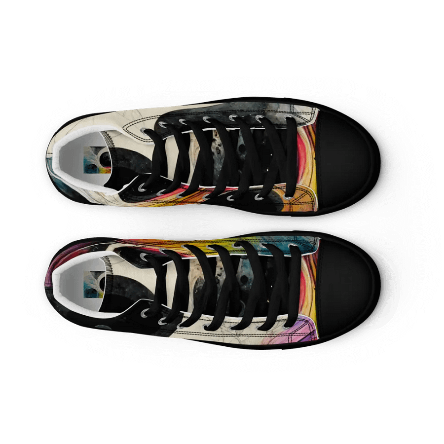 Celestial Swirl Women's canvas High Tops product image (9)