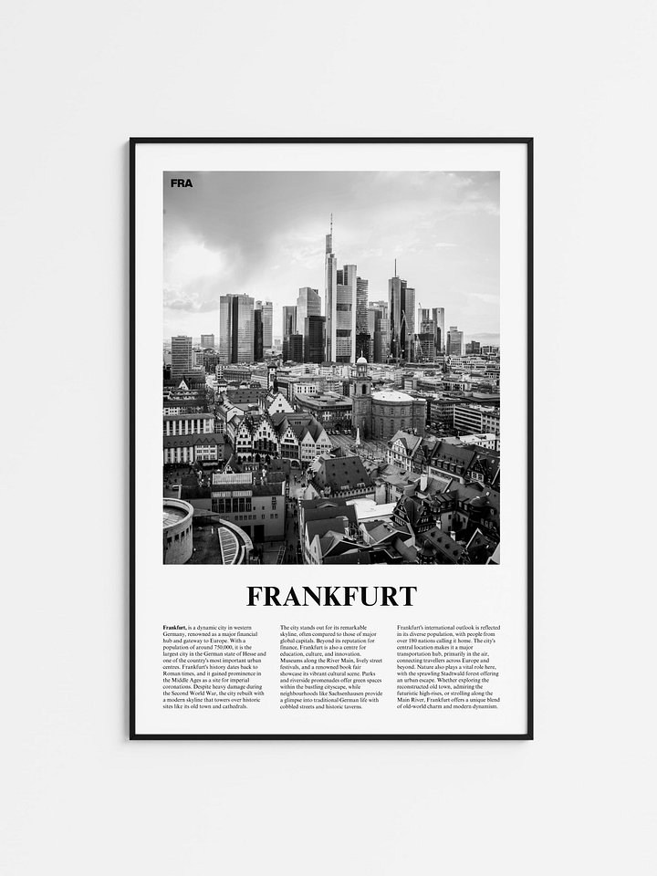 Frankfurt 01 Newspaper Poster product image (1)