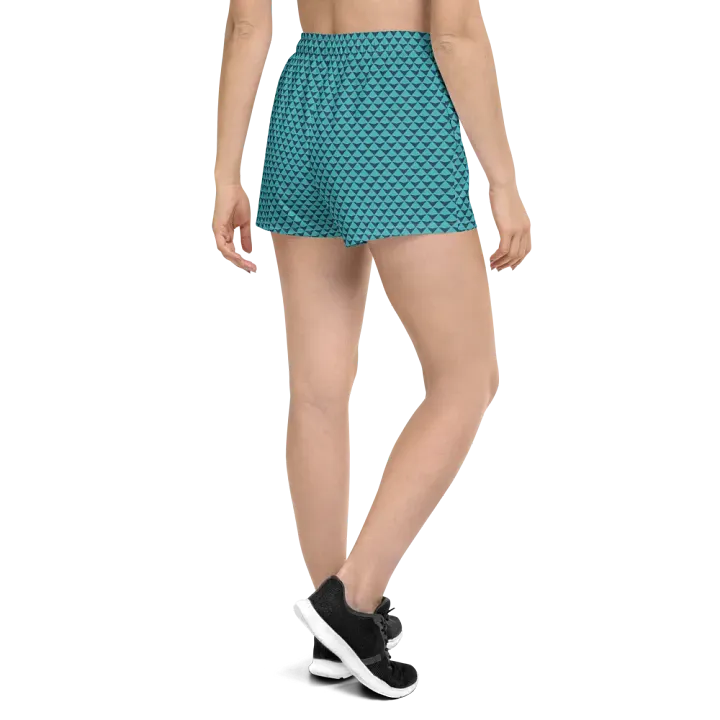 Geometric Waves Women's Athletic Shorts product image (1)