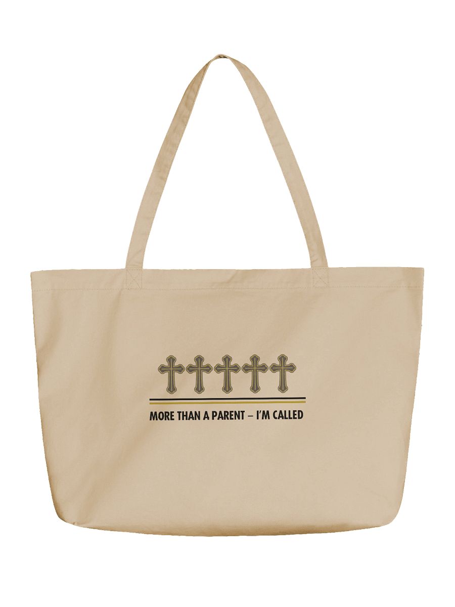 More Than A Parent - I Am Called | Christian Parents Organic Tote Bag | Faith-Based Gift for Christian parents product image (2)