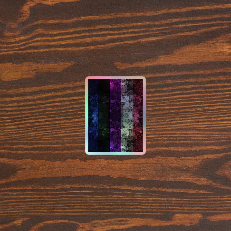 Genderfluid Pride Flag Sticker (Textured Variation) product image (5)