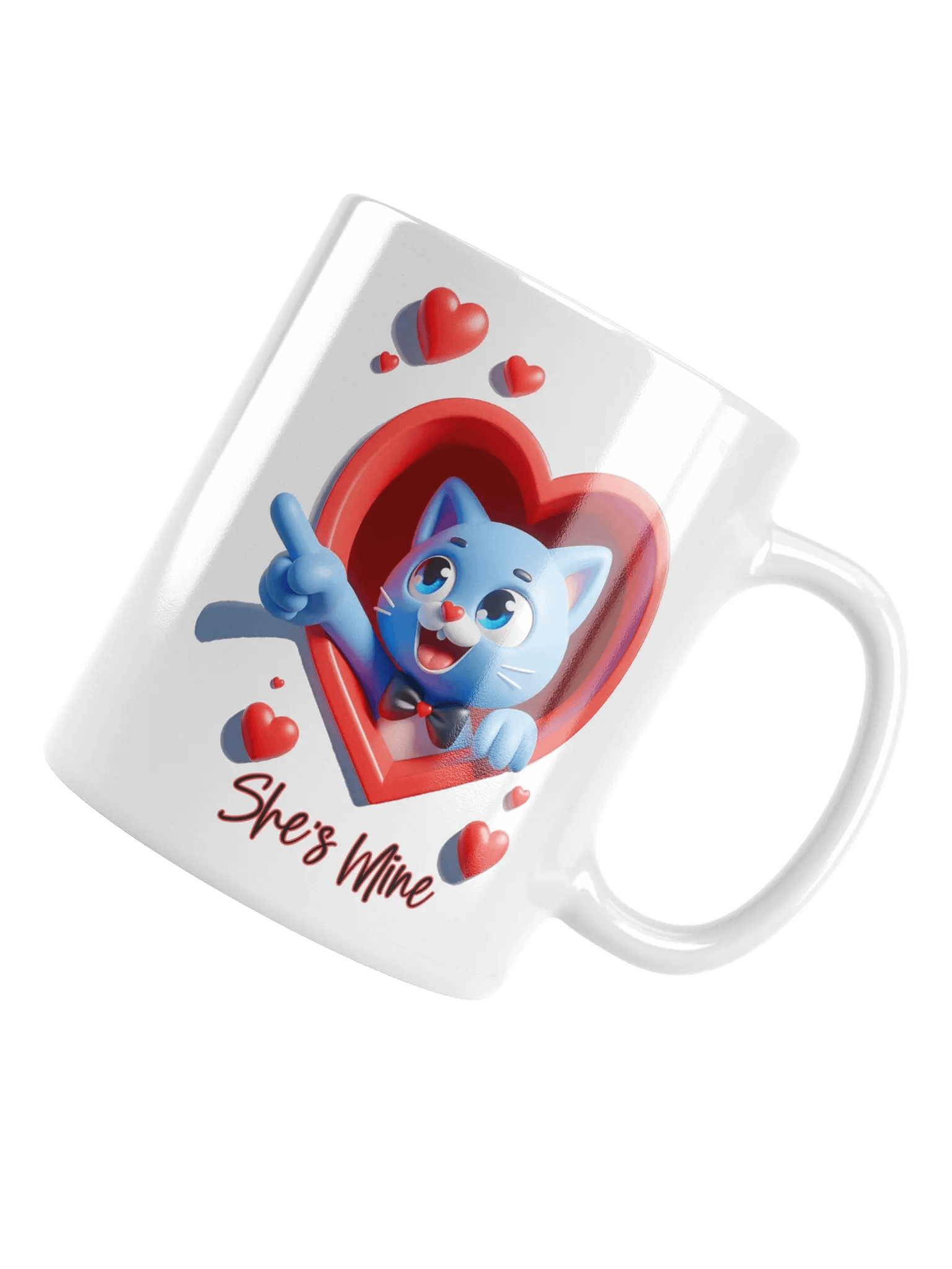 Adorable Cat Love Mug -She's Mine! product image (12)