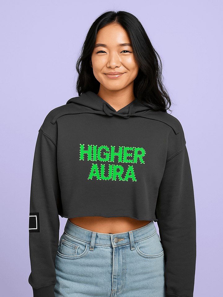 HIGHER AURA - Aura Glow Cropped Hoodie product image (1)