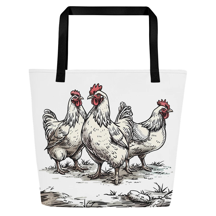 Tote Bag: Chicken Lover Farm Animals Themed Fashion Art Design product image (1)