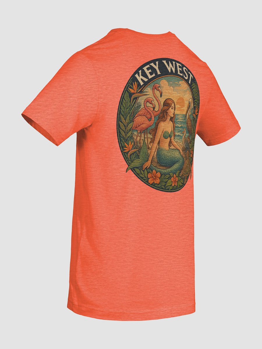 Key West Tropical T-Shirt Ultra Soft Tee with Mermaid, Birds, and Turtle product image (10)