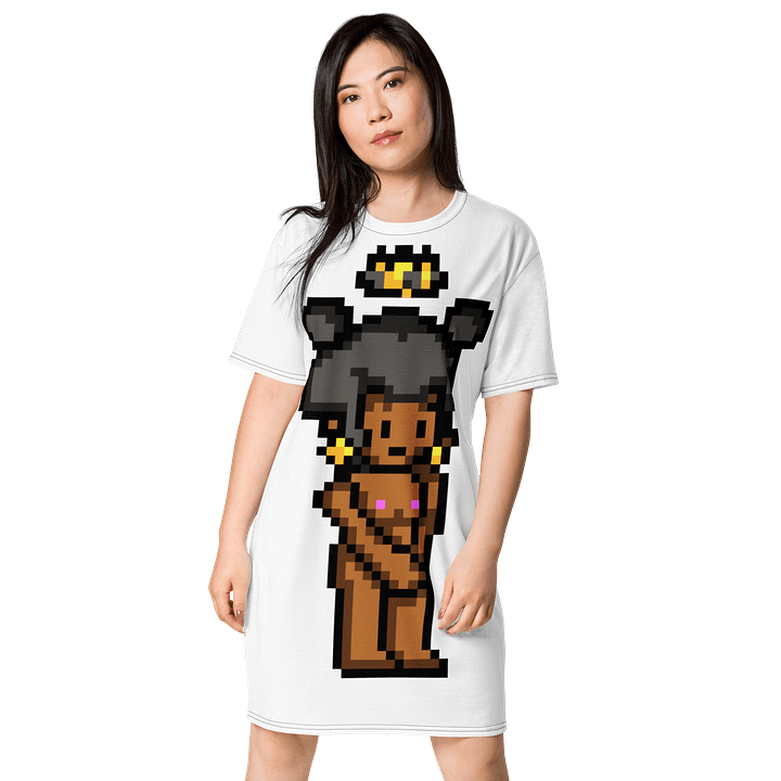 Pixel Queen 👑 T-Shirt Dress #24 product image (1)