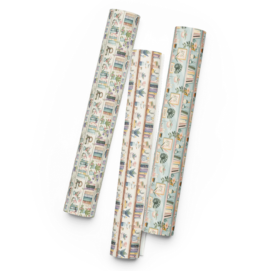 Papier Cadeau Bibliothèque Fleurie product image (11)