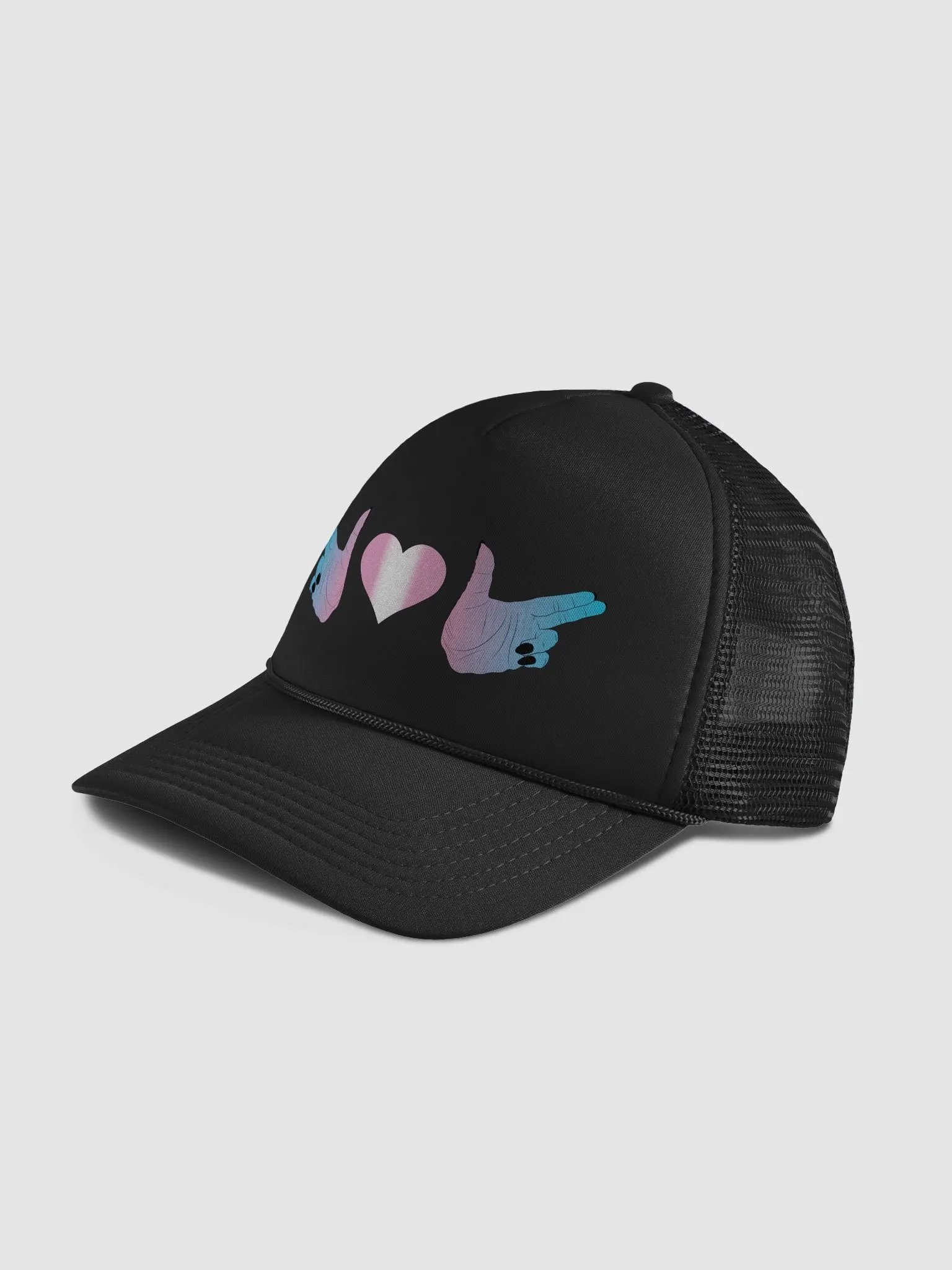 Finger Guns (trans flag) Hat product image (4)