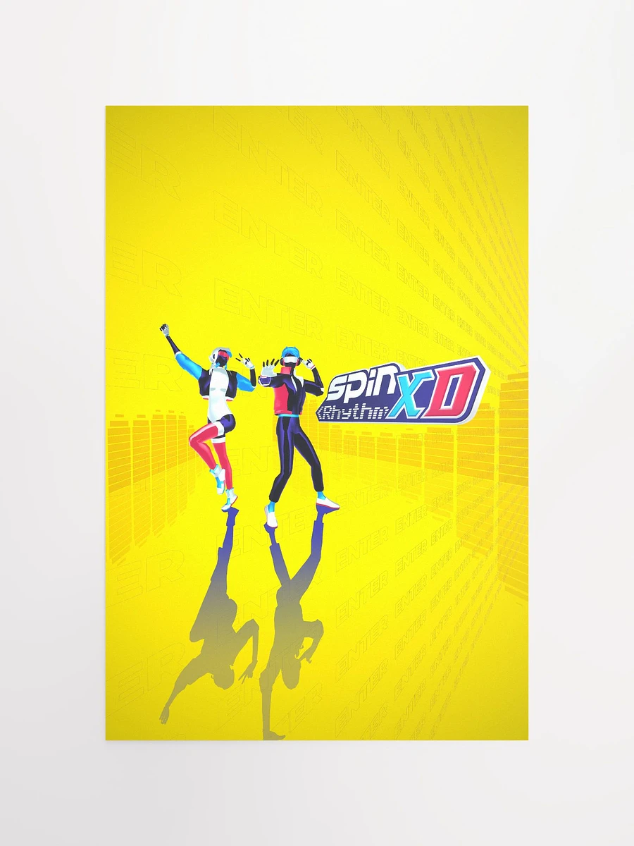 Spin Rhythm XD Yellow Matte Poster product image (4)