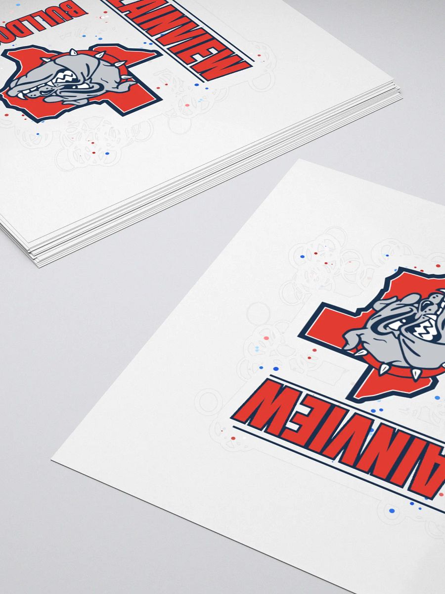 Plainview Bulldog Splatter Kiss Cut Stickers product image (4)