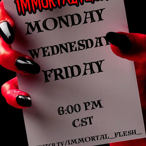 Twitch Schedule! Marbles on stream will be the majority of the streams along with so music streams! See you at 6! 
🕷️ 
🕸️
🕷️
...