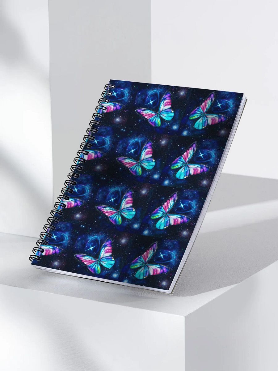 Galactic Butterfly Spiral Notebook product image (4)