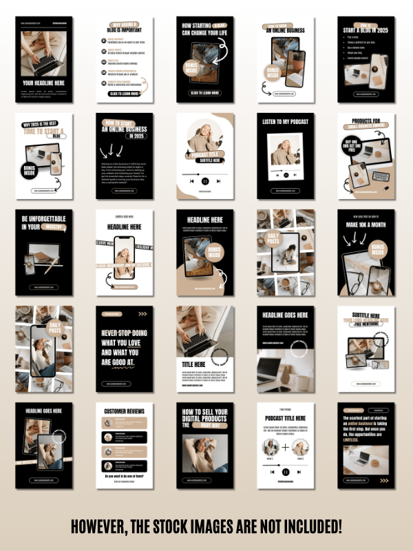 MRR/PLR Pinterest Templates for Bloggers product image (5)