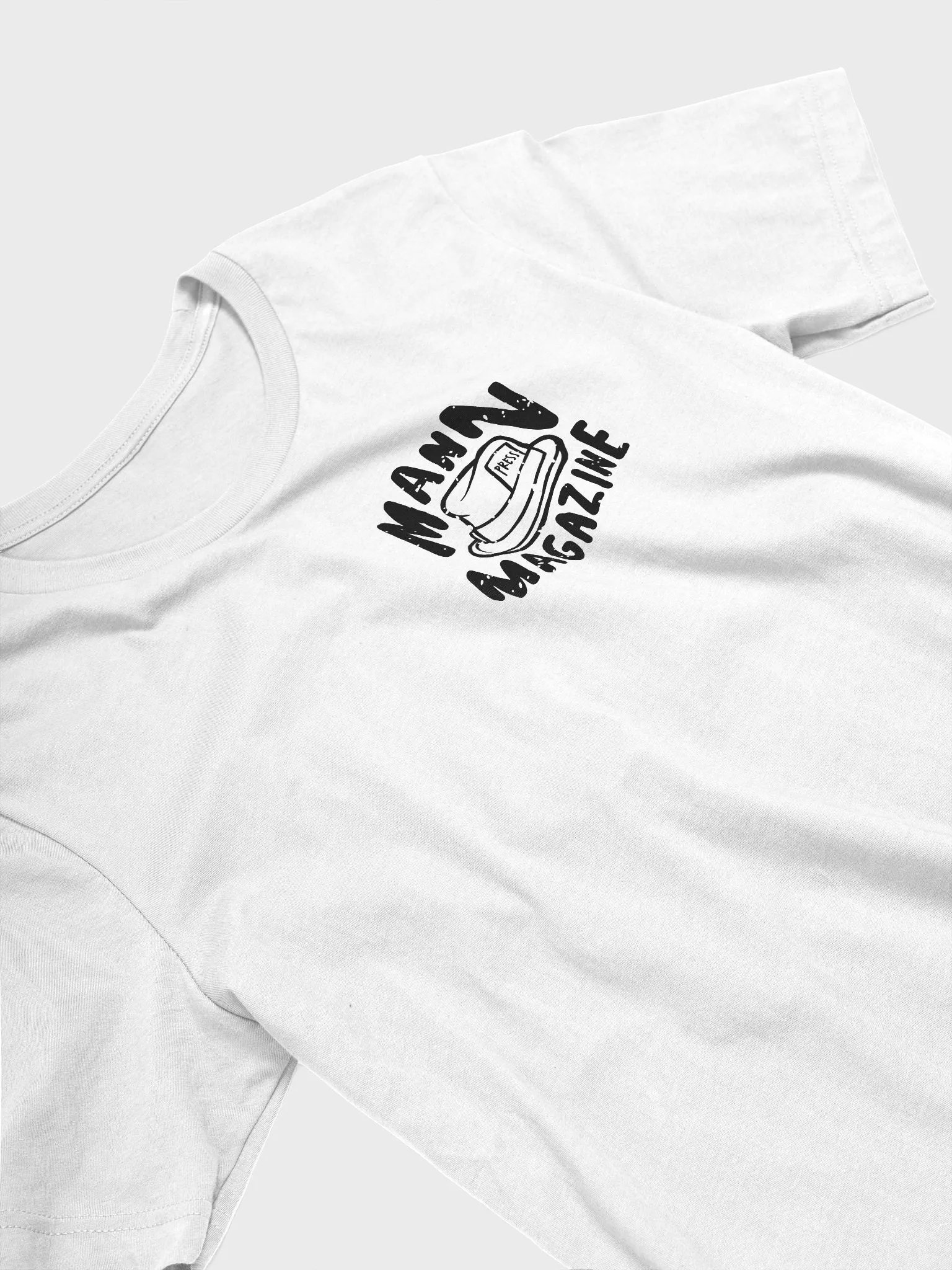 MANN Magazine Press Hat White T-Shirt product image (3)