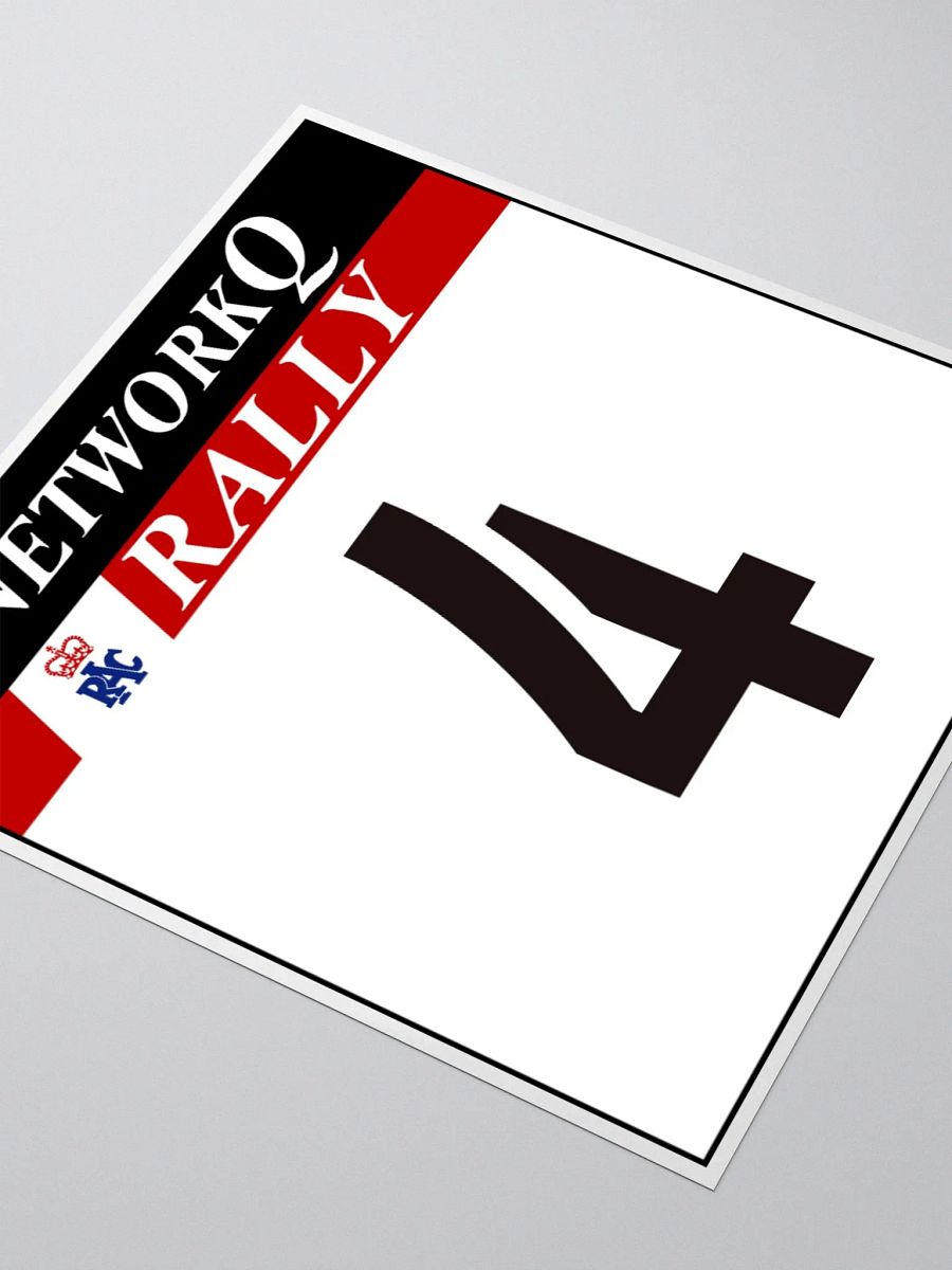 3x3 Sticker / Colin McRae / 1995 NetworkQ RAC Rally Number 4 product image (4)