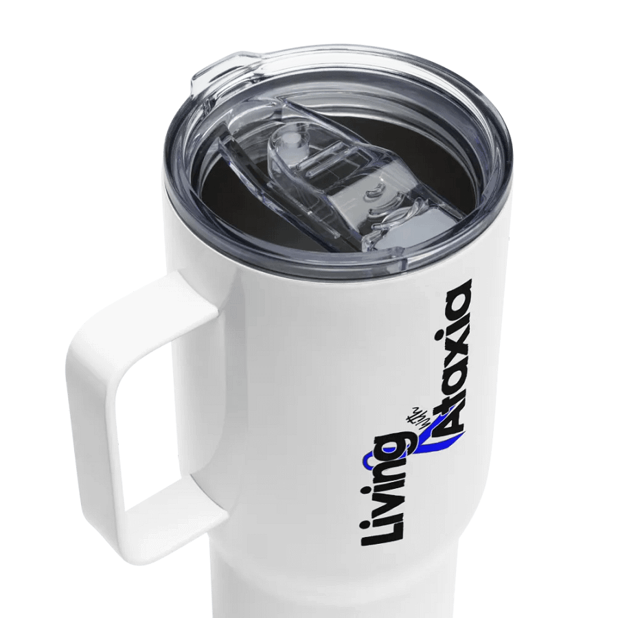 Living With Ataxia Handled Travel Mug product image (4)