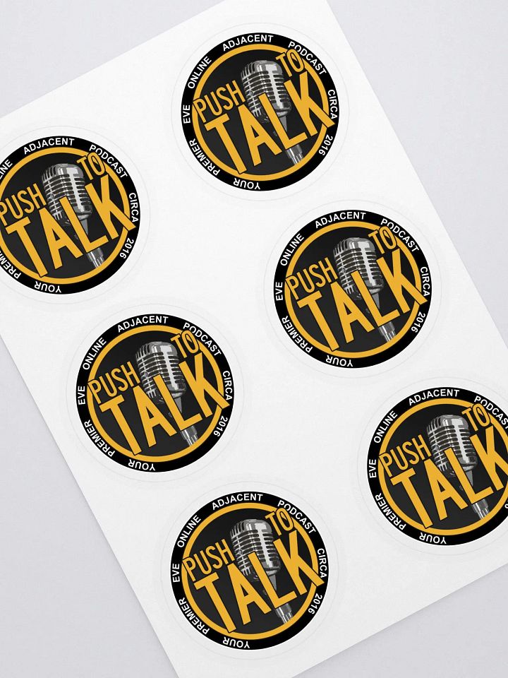 Push To Talk 2.55" Sticker Sheet product image (1)