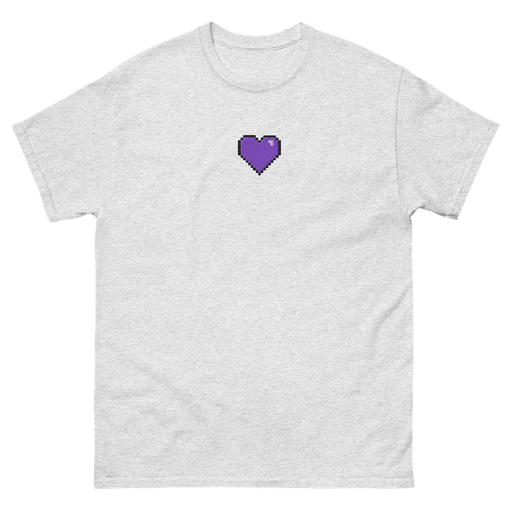 HollyRex Pixel Heart Embroidered Cotton Tee product image (1)
