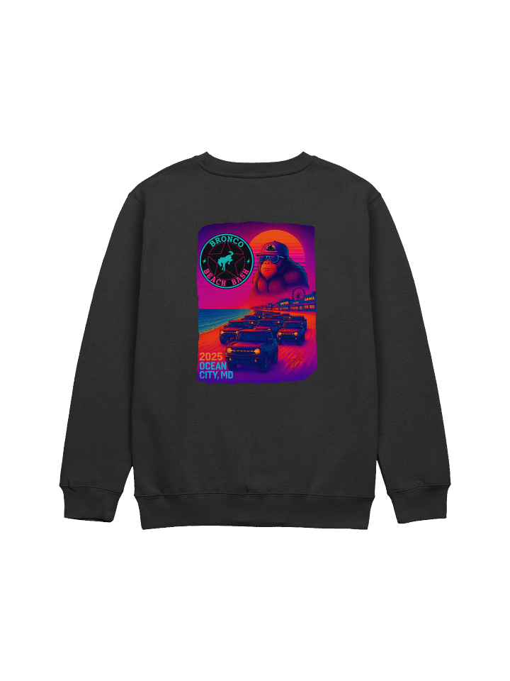 2025 Bronco Beach Bash Ocean City / Destination Bigfoot Bronco Collab Sweatshirt (Multiple Colors Available) product image (9)