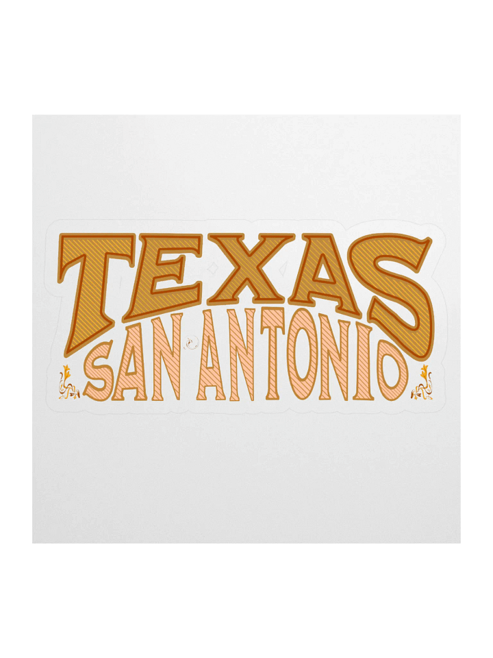 Texas San Antonio Vibes Kiss Cut Sticker product image (1)