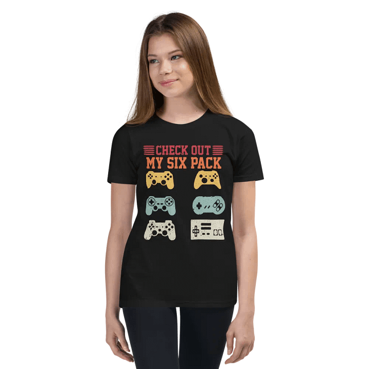 Gamer's Six Pack Youth T-Shirt product image (2)