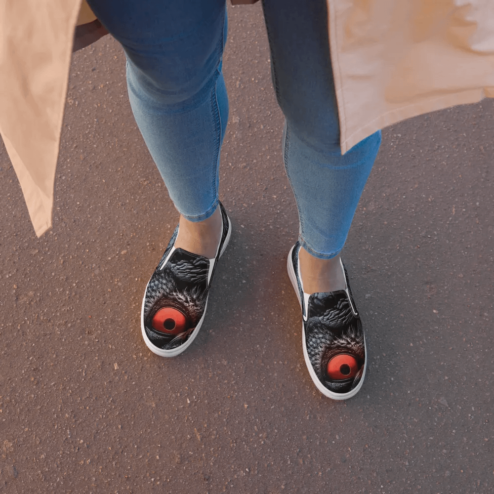 Glowing Owl Women's Slip-On Shoes product image (8)