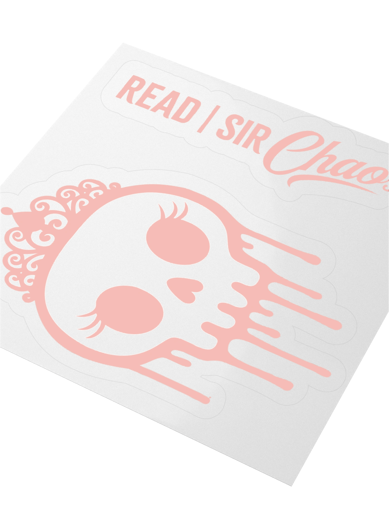 Princess of Chaos Skull Sticker - Pink 2 product image (3)