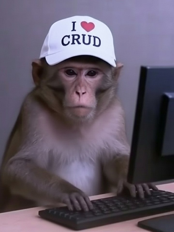 i'm a crud monkey hat - 100% cotton (by @dhh) product image (1)