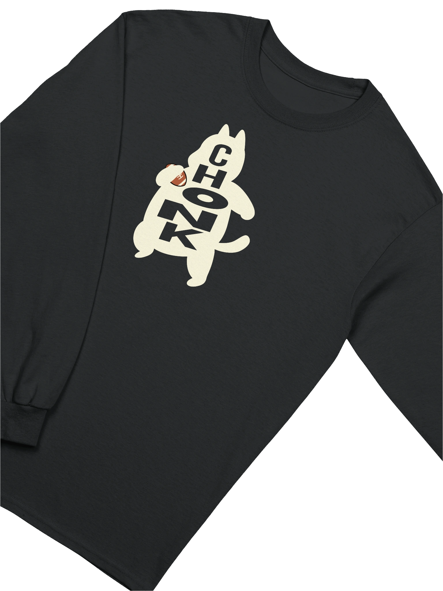 American Football Chonk Cat 1 - Unisex Adult Long Sleeve T-shirt product image (3)