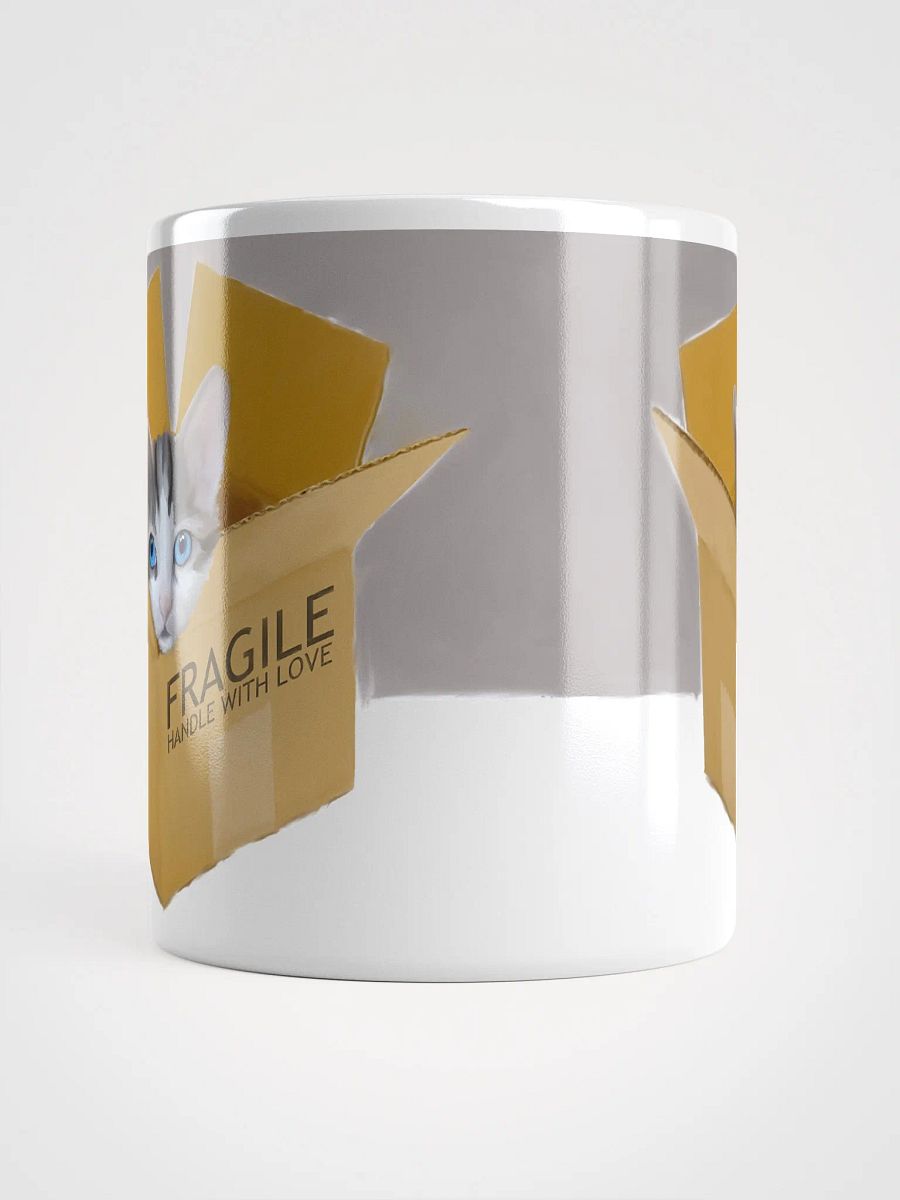 Handle With Love White Kitten Mug product image (10)
