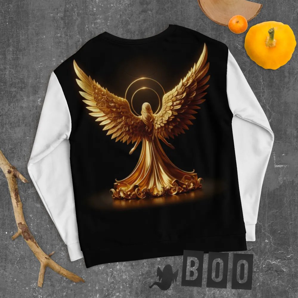 A Golden Angel and Cross - Unisex Sweatshirt #3 product image (8)