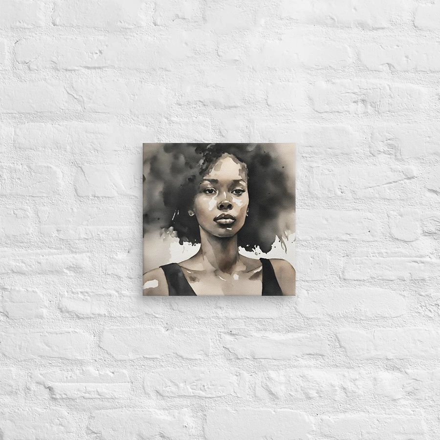 Young Black Woman Watercolour Portrait Wall Art product image (13)