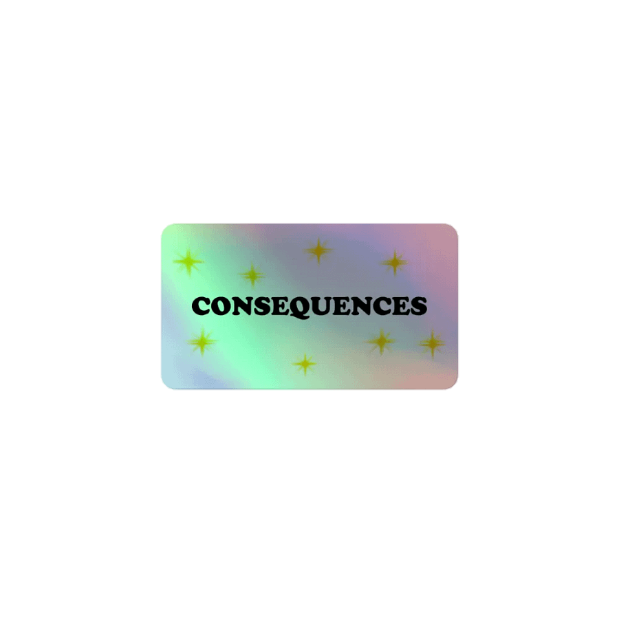 Consequences CAPS sticker product image (1)
