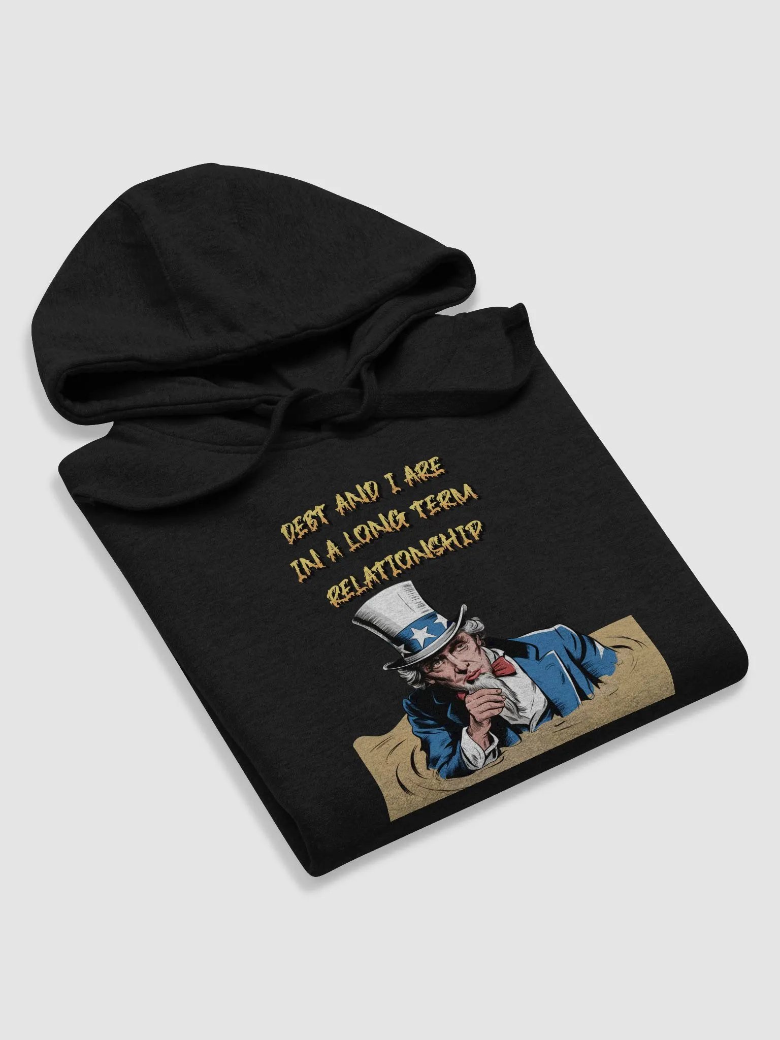 Debt And I Are In A Long Term Relationship Funny Hoodie product image (2)