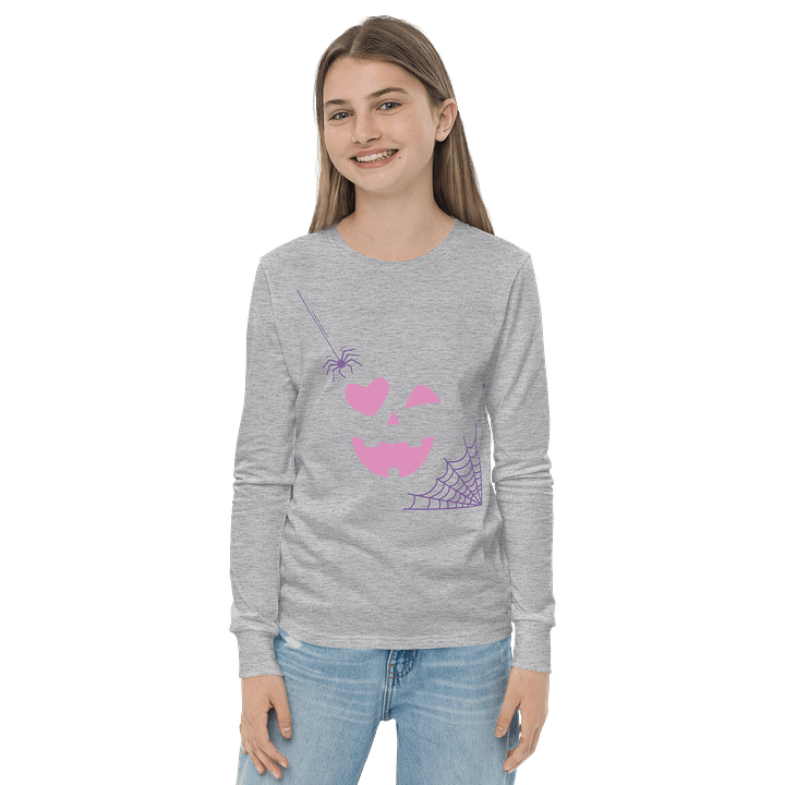 Heart-Eyed Pumpkin Long Sleeve Tee product image (15)