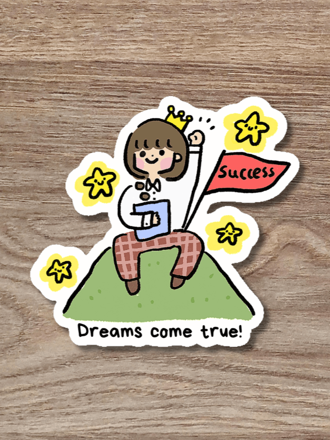 Dreams Come True | Positivity Glitter Sticker product image (1)