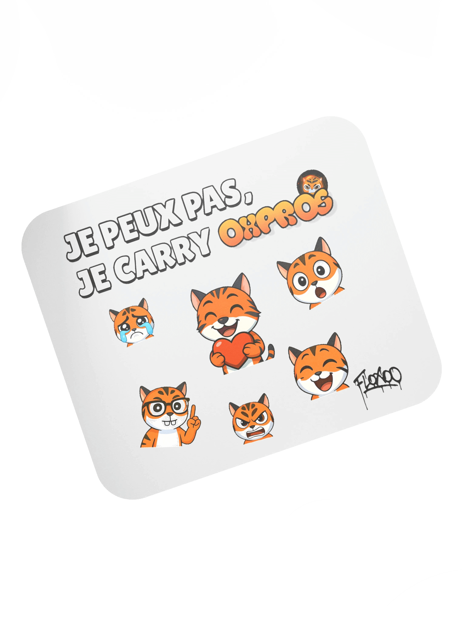 Tapis de souris "Je peux pas je carry Oxpros" product image (7)