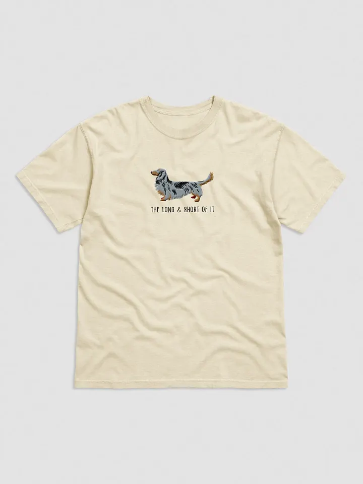 The Long & Short of It T-Shirt(Embroidered) of a Longhaired Dachshund(Dapple) product image (33)