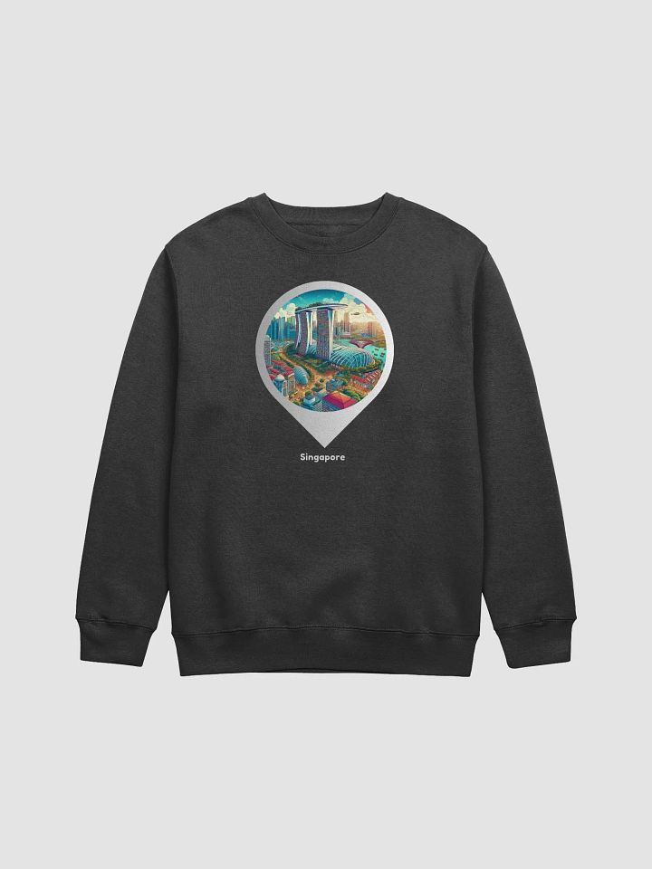 Futuristic Cityscape Crewneck | AI Design: Singapore Skyline product image (2)